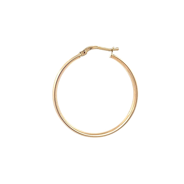 Elegant Yellow Gold Round Earrings