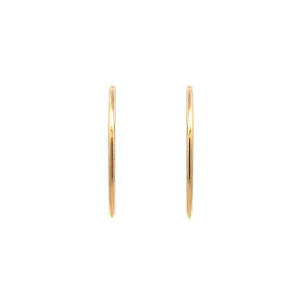 Simple Round Earrings - Yellow Gold Perfection