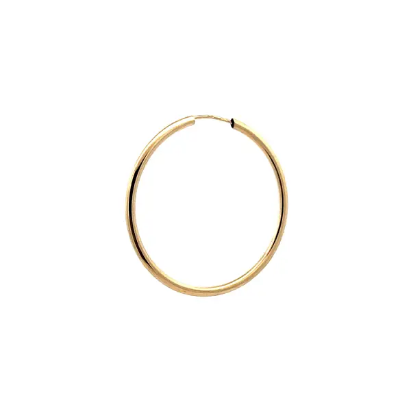 Simple Round Earrings - Yellow Gold Perfection