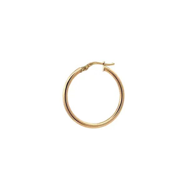 Gold Round Earrings