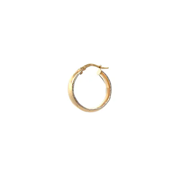 Gold Round Earrings