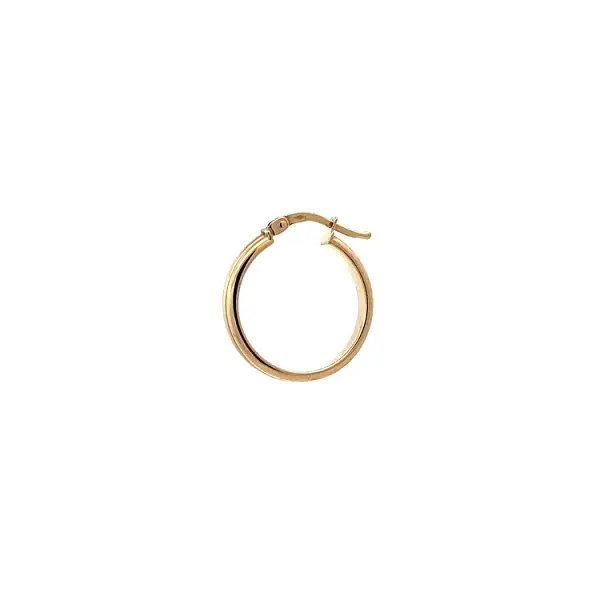 Gold Round Earrings