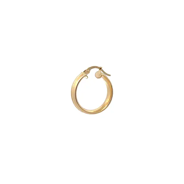 Gold Round Earrings