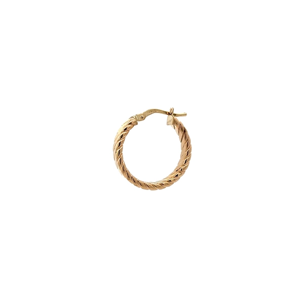 Gold Round Earrings