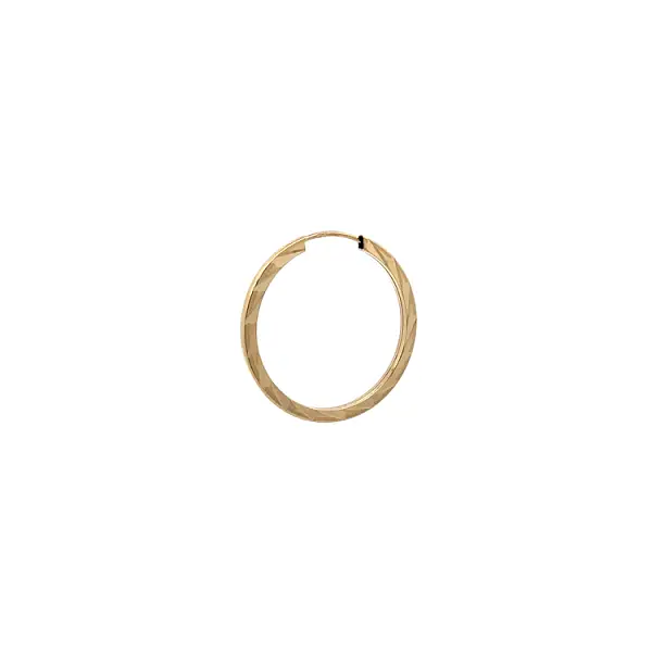 Gold Round Earrings