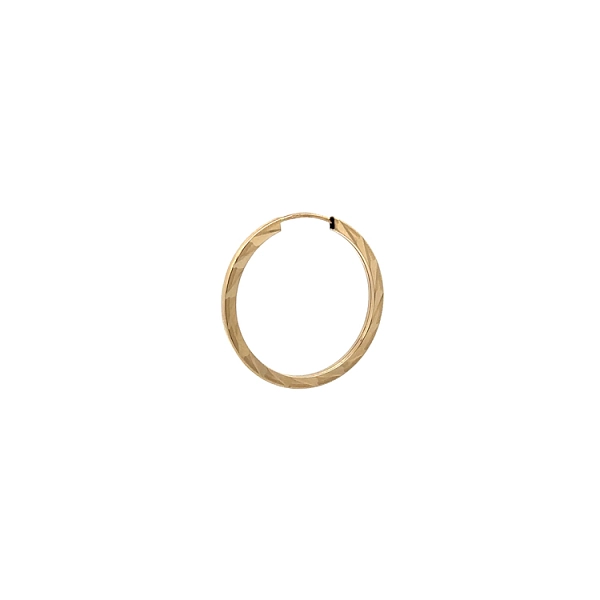 Gold Round Earrings