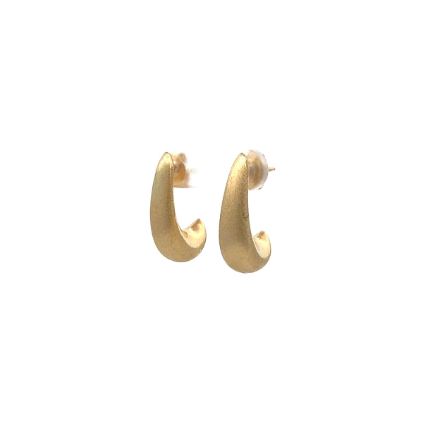 Gold Earrings Semi-circles