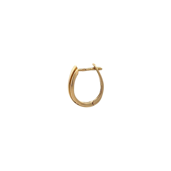 Gold Round Earrings
