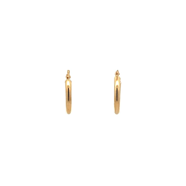 Gold Round Earrings