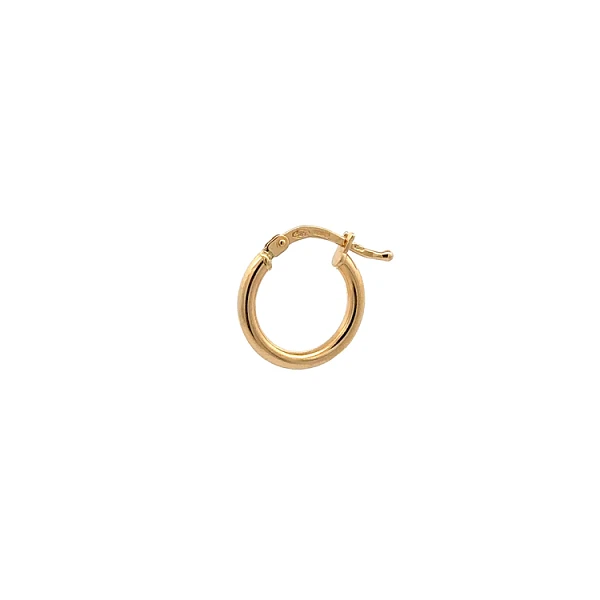 Gold Round Earrings