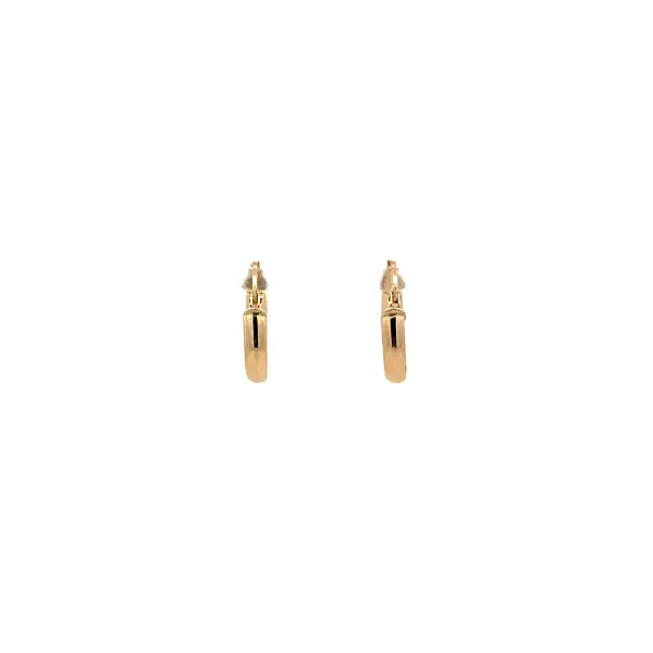 Gold Round Earrings