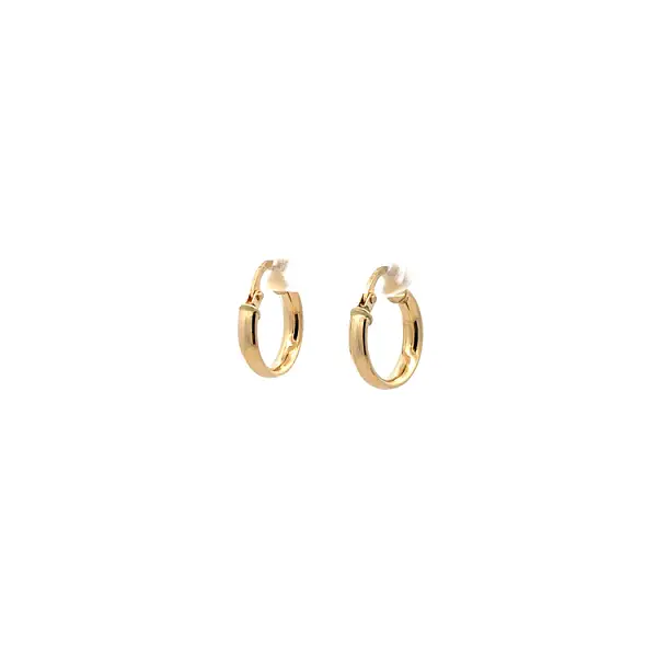 Gold Round Earrings