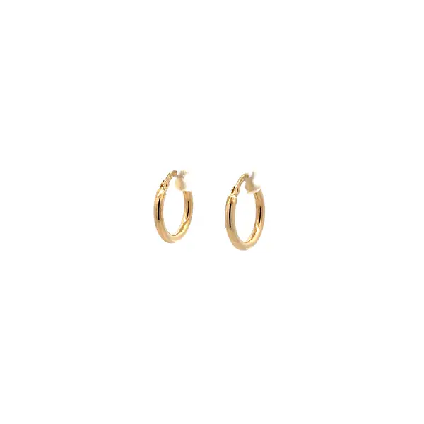 Gold Round Earrings