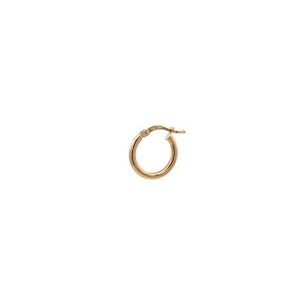 Gold Round Earrings