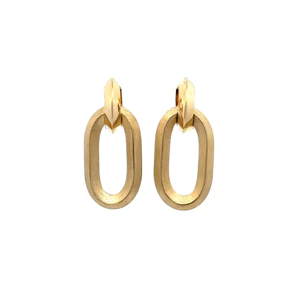 Gold dangle earrings
