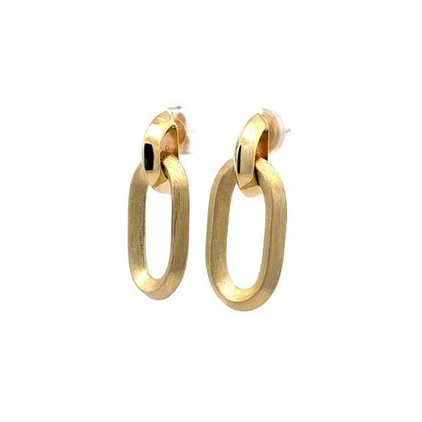 Gold dangle earrings