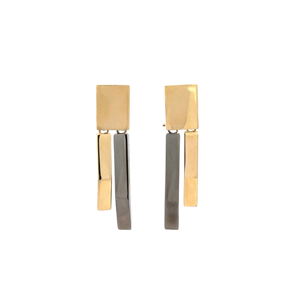Gold dangle earrings