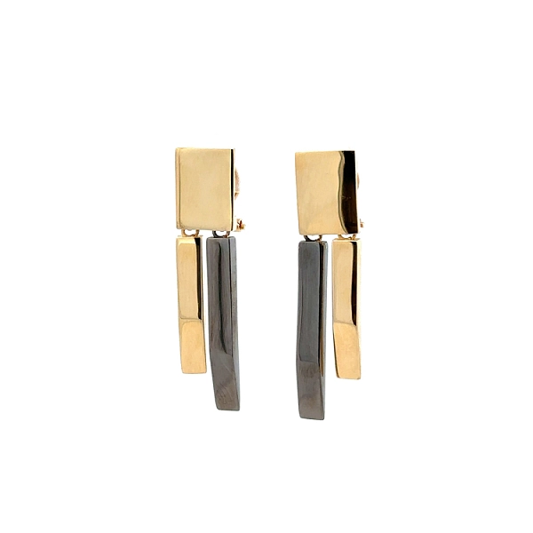 Gold dangle earrings