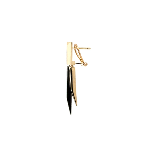 Gold dangle earrings