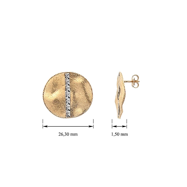 Earrings made of Combination Gold