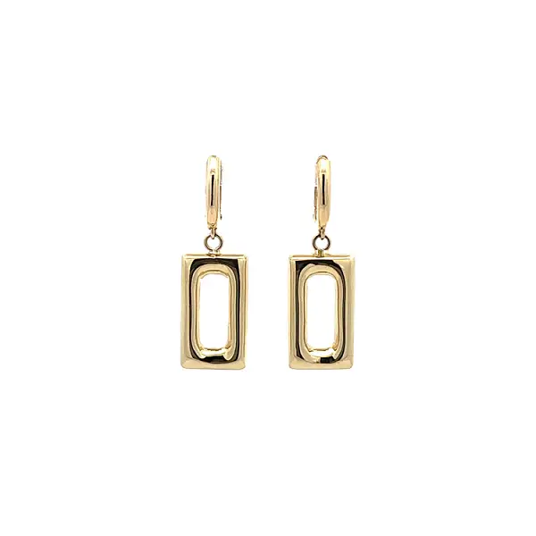 Gold dangle earrings