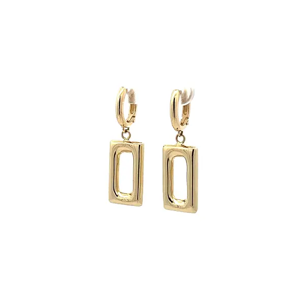 Gold dangle earrings