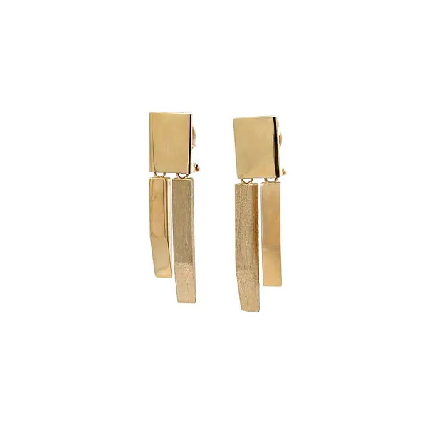 Gold dangle earrings