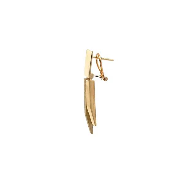 Gold dangle earrings