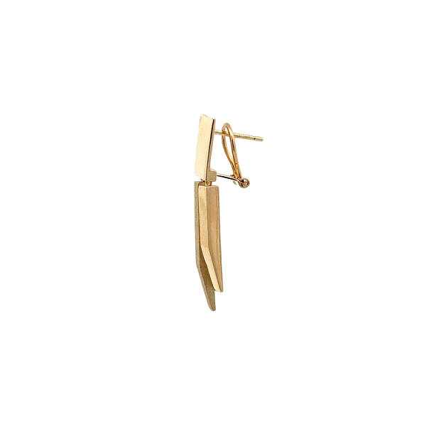 Gold dangle earrings