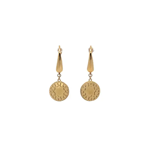 Gold dangle earrings