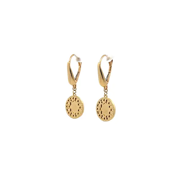 Gold dangle earrings