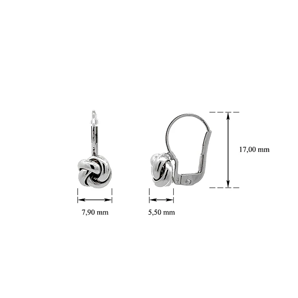 White Gold Earrings