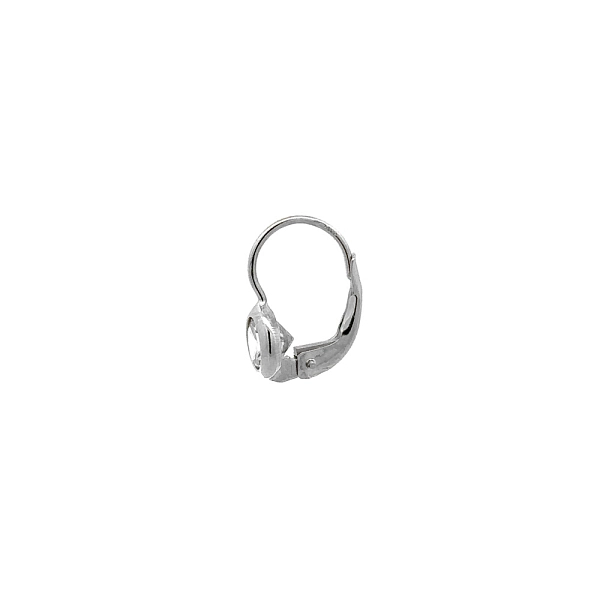 Earrings with White Gold Zircons