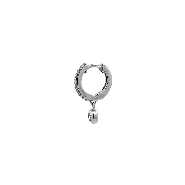 Earrings with White Gold Zircons