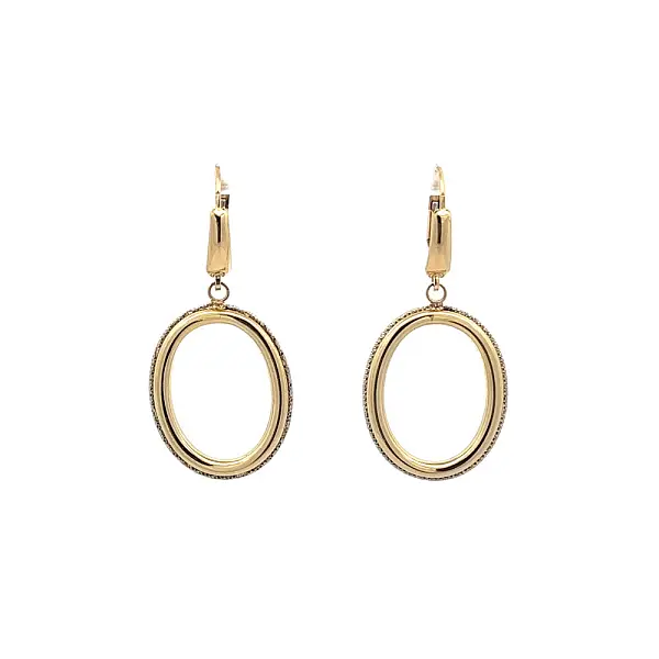 Gold dangle earrings