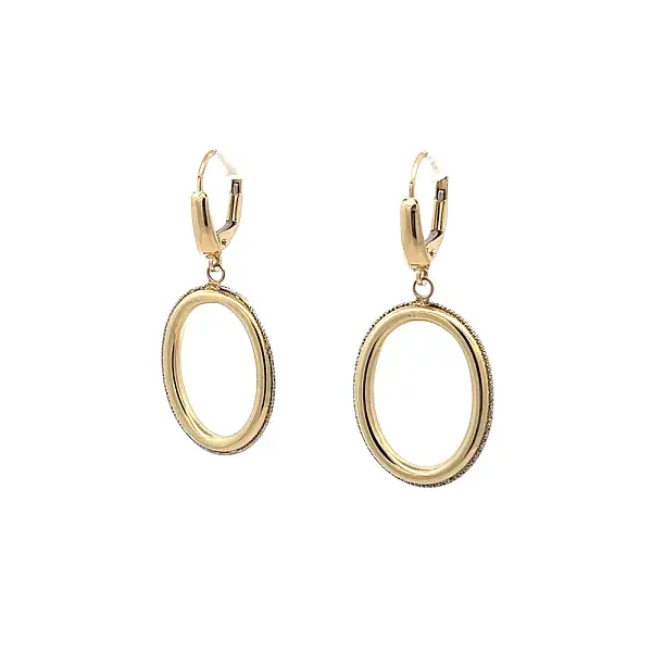 Gold dangle earrings