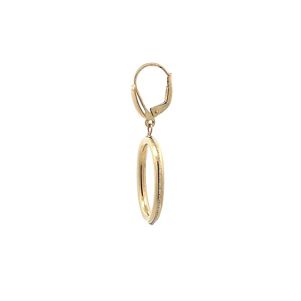 Gold dangle earrings