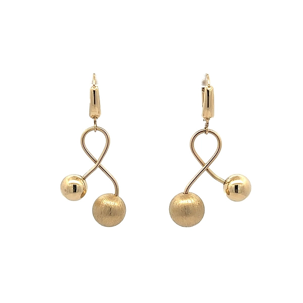 Gold dangle earrings