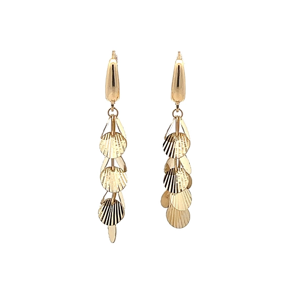 Gold dangle earrings