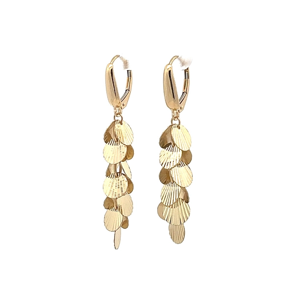 Gold dangle earrings