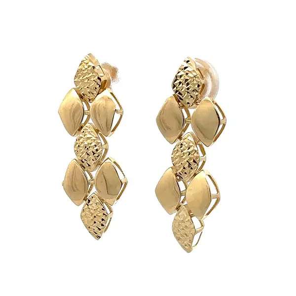 Gold dangle earrings