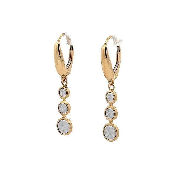 Earrings made of Combination Gold