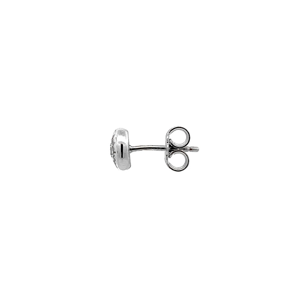Earrings with White Gold Zircons