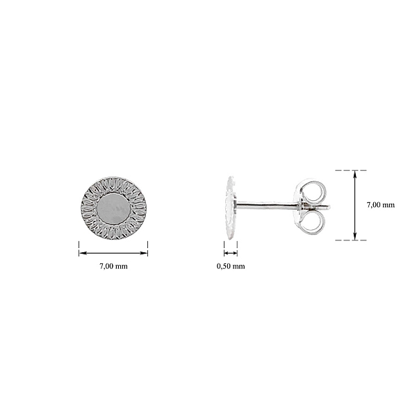 Earrings made of White Gold