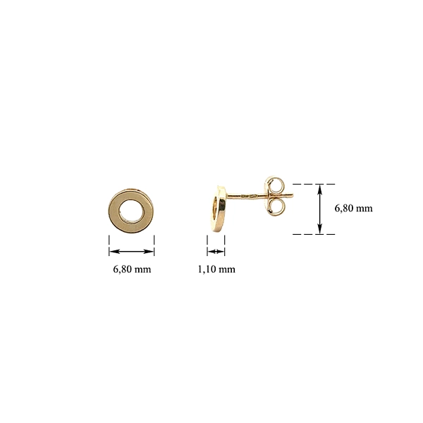 Gold Peck Earrings