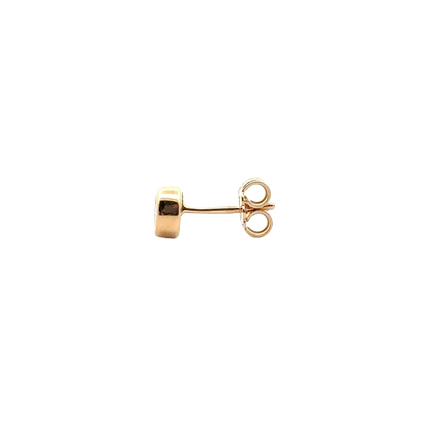 Gold Pecky Earrings with Zircones