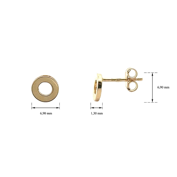 Gold Peck Earrings
