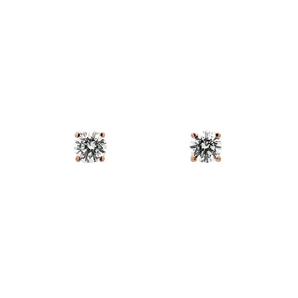 Earrings with Zircones in Rose Gold