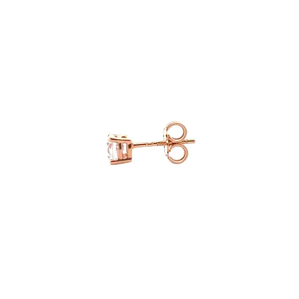 Earrings with Zircones in Rose Gold