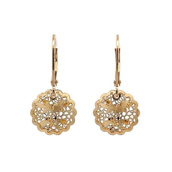 Gold dangle earrings
